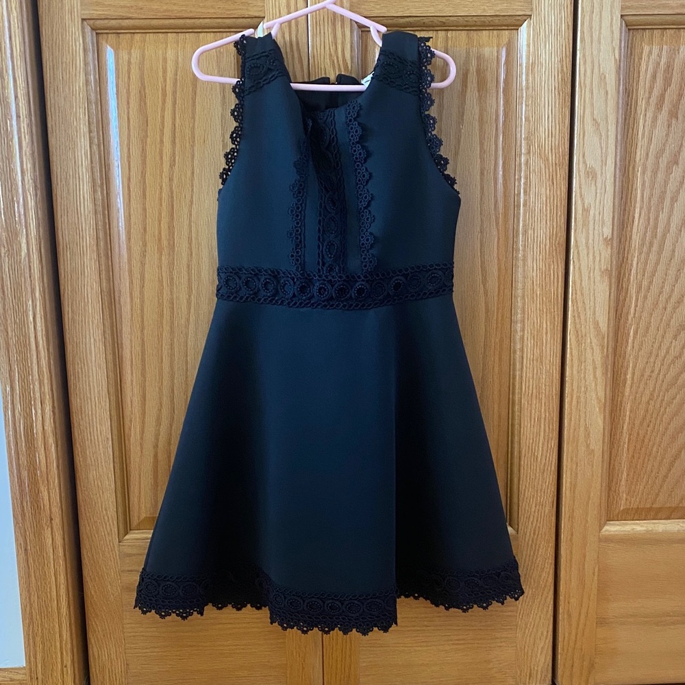 Elegant Black Lace Kids Dress